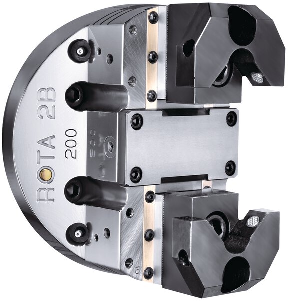 ROTA 2B 2-jaw power chuck without through-hole