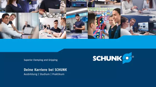 Flyer Ausbildungsbroschüre SCHUNK