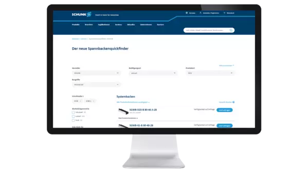 Chuck jaw quickfinder