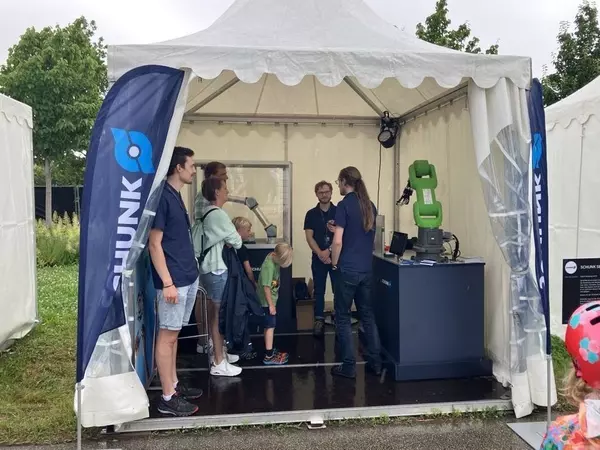 SCHUNK booth at the AI festival