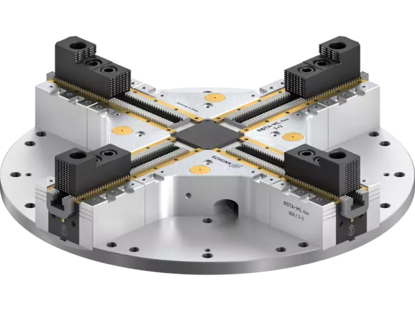 The 4-jaw compensation chuck ROTA-ML flex 2+2