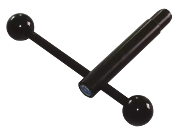 Wrench with pin and movable cross handle