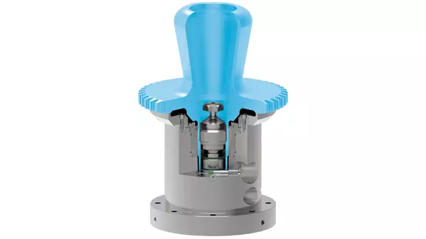 Hydraulic expansion arbor, bladed disks