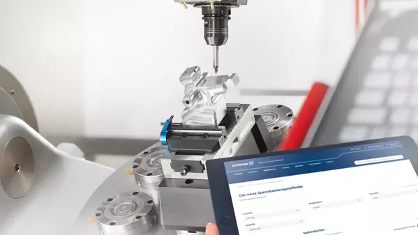 Quickfinder pro upínací čelisti