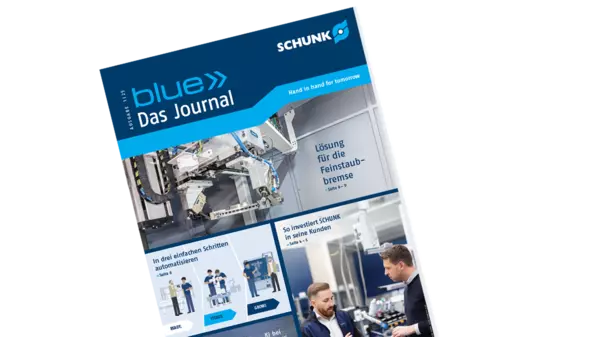 blue SCHUNK 客户杂志